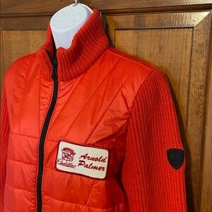 Helly Hanson HOD x Arnold Palmer Cadillac zip quilted knit sleeves jacket Small